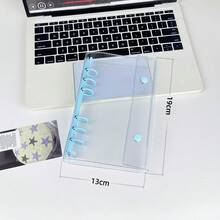 A6 Portable Clear Leaf Binder, Transparent Sticker Book, Sticker Album, Photo Storage Bag, Photo Album, Budget Planner, Diary, Notebook, Office Supplies - Multicolor - View 12