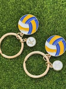 Personalized Volleyball Keychain - The Perfect Christmas, New Year, Easter Gift For Volleyball Players - Volleyball Alphabet Suit - View 4