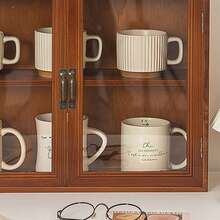 Gabinete de encimera, Ideal para organizar tazas, cosméticos, figuras de acción, perfumes, especias - Marrón - Ver 7