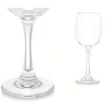 GLASSEA - Set 6 Copa de Agua 340 ml | Copas de Vidrio Transparentes, Resistentes y Elegantes | Perfectos para Hogar, Cocina, Fiesta y Uso Diario - transparente - Ver 3