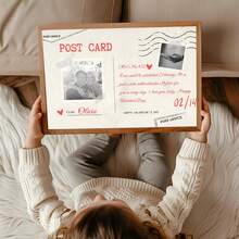 1pc Customizable Valentine's Day Postcard, Vintage Style Love Theme Customized Poster, Can Add Photos, Customizable Items, Room Decor, Room Decor Accessories. Frame Optional - Multicolor - View 9