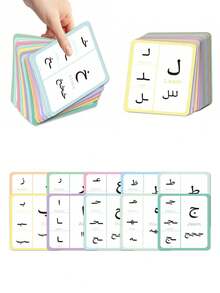 Arabic Alphabet Flashcards - Islamic Arabic Learning Tool, Arabic Language Study Cards - Arabic Letter Cards For Beginners,Arabic Reading Basics Cards, Educational Islamic Flashcards, Unique Gift Idea,Back-To-School Essentials, Back-To-School Gifts - Multicolor - View 2