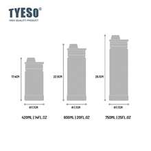 End-Of-Year Celebration! TYESO 600ML/20OZ Vacuum Insulated  Bottle With Carrying Handle, Stainless Steel Coffee Cup With Straw, 100% Leak-Proof, Keeps Temperature For 24 Hours For Hot/Cold Drinks Or 10 Hours For Hot Drinks. Suitable For Water, Iced Tea, Coffee, Smoothies, And Other Beverages. Christmas Decorations! An Ideal Choice For Festive Or Birthday Gifts. Christmas Gifts, Gifts For Women, Gifts For Men, Gifts For Mom, Secret Santa Gifts. Suitable For Running, Exercise, Cycling, Back To School, Commuting, Etc. - Laranja - Xem 9