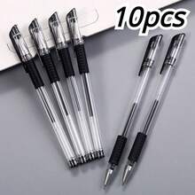 6-15pcs/Set European Standard Neutral Carbon Office Signature Pens, 0.5mm Tip, Red, Blue, Black, Student Stationery, Back To School Season - Multicolor - View 14