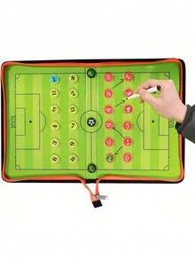 27pcs Orderly Magnetic Tactic Board Set, ABS Player Magnets, Suitable For Football, Basketball, Baseball And Ice Hockey Coaches, Durable And Multifunctional Sports Training Accessories