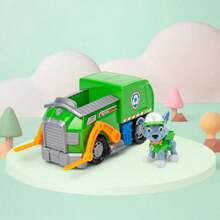 Spin Master Spin Master Vehículo con figura coleccionable, apto para niños de 3+ años (estilo aleatorio) - Camión de reciclaje ecológico + R.o.c.k.y - Ver 2