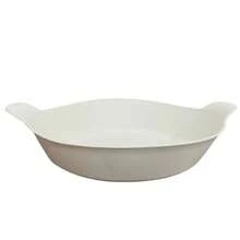 Set Of 4 White Plastic Canoe-Shaped Serving Trays In Ice Color For Snacks, Barbecues, And Portions - 白色 - 查看 3