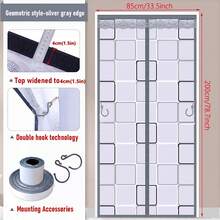 Magnetic Air Conditioner Door Curtain, Heat Insulation Curtain, Self-Adhesive Door Curtain For Air Conditioned Rooms, Warm Rooms, Kitchens - Grey - View 14