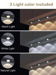 Yogle Modern LED Motion Sensor Light Strip, Wireless Rechargeable Magnetic Adhesive Light Bar For Cabinets, Wardrobes, Intelligent Cupboards - Simulated Hill Effect, No Wiring Required, Easy Installation, USB Powered, Plastic Material, Moire Stripe Pattern, Lacquered Surface, Button Control, Dimmable, LED Lights, Home Decor, Smart Lighting, Minimalist Style, Fashionable Design, High-Quality Illumination, Home Decor - Black - View 7