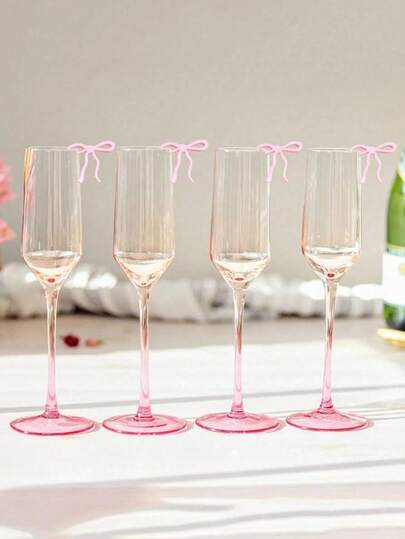 蝴蝶结饮料标签 蝴蝶结酒杯挂饰 亚克力蝴蝶结饮料标签 单身派对 生日 婚礼 品酒会 装饰配件