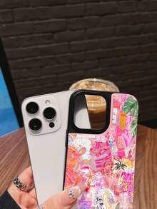 Fondo de pantalla con un collage rosa y caprichoso. Esta elegante funda es compatible con los modelos  16, 15, 14 Pro Max, 13, 12, 11, XR y XS Plus. Fabricada en silicona TPU, ofrece protección contra golpes y caídas, además de una sensación superior. Es un regalo ideal para familiares, amigos y seres queridos, y una opción perfecta para Navidad.fundas para  13,funda  13,funda  16,fundas ,funda  15,funda para ,fundas para  16,fundas  11,fundas  15,funda  17,protector para ,funda  14,fundas  12,fundas  14,funda  17 pro max,fundas  13,fundas> - Rosa - Ver 4