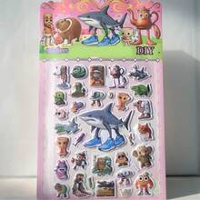 3pcs 3D Embossed Gold Foil Bubble Stickers, Cartoon Stickers For Birthday Party, Gifts - Multicolor - View 25