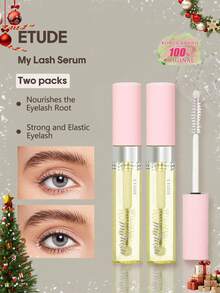 ETUDE 2pcs Eyelash Serum | Gentle Daily Eyelash Care | Lightweight Nourishing Formula, Create Natural Beautiful Lashes | Precise Applicator | Makeup Primer | Korean Cosmetics | 9g/0.32oz*2 - Two Packs - View 2