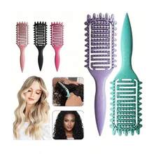 2025新款猪鬃毛造型梳，卷发定型梳，女士卷发造型梳，梳理和定型梳，美发工具，美发产品及配件，理发沙龙美容旅行必备