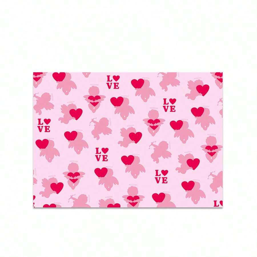 Valentine's Day Box Wrapping Paper Heart Pattern Present Packing For Holiday Party Favors DIY Crafts - Multicolor - View 1