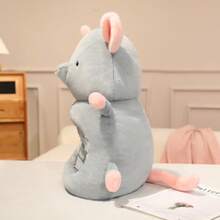 1pc Funny Cute Mouse & Chick Plush Headpiece Hat, Stuffed Doll Prop For Photo Shoot, Parent-Child Interaction, Birthday Gift, Easter Gift - Multicolor - View 11