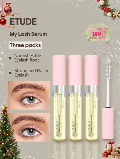 ETUDE 3pcs Eyelash Serum Set | Gentle Daily Eyelash Care | Lightweight Nourishing Formula, Create Natural Beautiful Lashes | Precise Applicator | Makeup Primer | Korean Cosmetics | 9g/0.32oz*3
