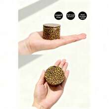 The Luxe Grinder | 2 Inch Cute Pink Strawberry, Cherry & 2.5 Inch Leopard Print | Chic Zinc Alloy For Her,  Accessories, Gift For Smokers - 豹 - 查看 5