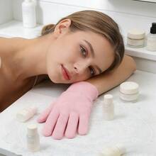 1双保湿凝胶手套，手足护理礼品，男女通用硅胶保湿手套 - 彩色 - 查看 6