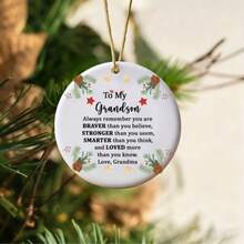 1个亚克力圆形装饰挂件，个性化装饰，节日装饰，家居装饰，新年装饰，独特节日礼物，送给家人和朋友的完美礼物