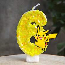 Bộ đồ dùng tiệc chủ đề Pokemon 8 món, gồm đĩa giấy dùng một lần, khăn ăn, khăn trải bàn, dao nĩa, cốc, nến sinh nhật và đồ trang trí. - Nhiều màu - Xem 9