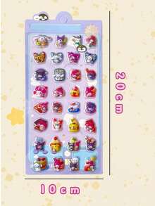 防水可爱卡通朋友手提包装饰时尚可爱贴纸，部分款式可能存在色差，随机发货。 - 彩色 - 查看 5