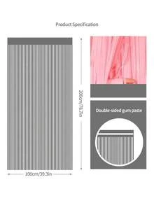 2/4pcs Holiday Party Decor Photo Backdrop Wall Decor Tassel Curtain, Suitable For Birthday, Wedding, Graduation Decoration, Room Arrangement - Dusty Pink - View 3