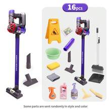 5/16/17/22件套儿童多功能吸尘器套装 - 儿童互动清洁游戏玩具，模拟真实家庭清洁场景，培养动手能力，适合3岁以上男孩女孩，生日/儿童节/亲子互动日礼物 - 彩色 - 查看 11