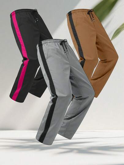 男士舒适运动裤，带口袋，休闲风格，四季皆宜