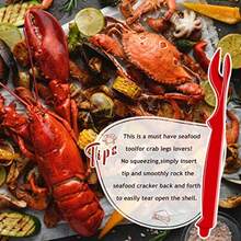 Juego de 20 galletas de patas de cangrejo herramientas de púas para langosta cangrejo cangrejo cangrejo cangrejo gambas camarones cuchillo de púas de mariscos de fácil apertura herramientas de marisco - como en la foto - Ver 7
