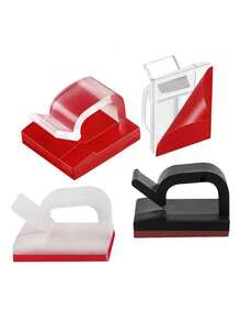 10-50个装电缆夹，粘性电缆整理器，耐用强力电缆夹，适用于汽车、办公室和家庭 - 彩色 - 查看 3