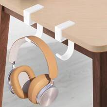 2个/4个五角形桌面边缘挂钩，办公学生背包挂钩，可拆卸桌面侧边收纳挂钩，便携式多功能挂钩 - 彩色 - 查看 13