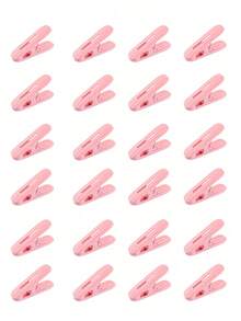 24pcs Plastic Clothes Clips, Sturdy And Durable, Suitable For Laundry, 2.36 Inch Clothespins, Seamless Design, Windproof Clips, Can Be Used To Hang Clothes, Socks, Towels, Snacks, Etc. - Multicolor - View 21