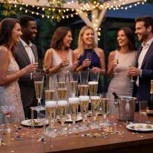 Acrylic Transparent Tiered Display Stand, Wine Glass Display Rack, Paper Cup & Cupcake Display Stand, Tabletop Shelf Stand For Holiday Party Desserts - Clear - View 6