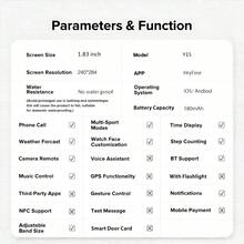 这款全新智能手表配备 1.83 英寸大显示屏，支持音乐播放、无线通话和提醒功能，是完美的节日礼物之选。 - 彩色 - 查看 9