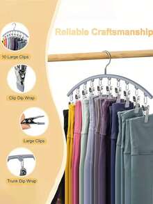 1 chiếc móc treo quần, kẹp khăn, móc treo quần áo và giá đa năng bằng thép không gỉ. - Nhiều màu - Xem 6