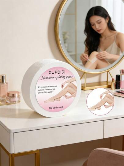 50/100片装脱毛蜡纸，脱毛蜡条，一次性蜡纸，蜂蜡，令肌肤光滑，沙龙用品及配件，旅行必备