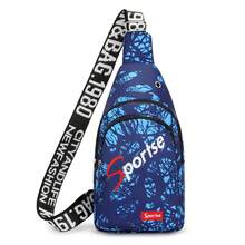 男女通用新款胸包，单肩斜挎包，户外休闲牛津布背包，运动骑行胸包 - 彩色 - 查看 15