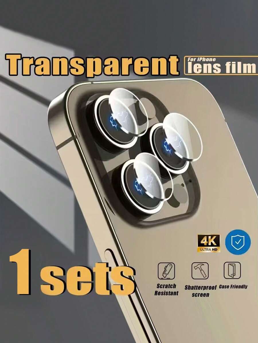 1 Bộ Kính Cường Lực Bảo Vệ Ống Kính Camera, Tương Thích Với iPhone 17, 17 Pro, 17 Pro Max và 17 Air. Bao gồm dụng cụ định vị để dễ dàng lắp đặt, bảo vệ hiệu quả ống kính camera. Thiết kế trong suốt, bóng bẩy, độ phân giải cao, chống trầy xước, phù hợp với ốp lưng điện thoại. Sử dụng hàng ngày, văn phòng, nhà. Chống nước, chống sốc, chống rơi, chống trầy xước. - Trong sáng - Xem 1