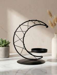 1个金属铁艺开斋节烛台，现代欧式风格新月形烛台装饰，桌面家居装饰，带星星、月亮、灯笼装饰，适合斋月和开斋节使用。 - 彩色 - 查看 17