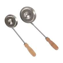 Fritter Scoops Moldes de Acero Inoxidable para Freír con Mango para Bocadillos Fritos Panqueque de Cebollín Panqueque de Papa Uso en Casa o Restaurante. - pago - Ver 6