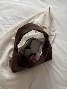 Fashionable Leopard Print Crescent Elegant Women's Shoulder Bag, Perfect For Shopping, Wallet Carrying, Young Ladies, College Students, Newlyweds, And Working Women. This Handbag Is Suitable For Office, University, Work, Business, Commuting, Outdoor Activities, Travel And Excursions. - Chocolate Brown - View 7