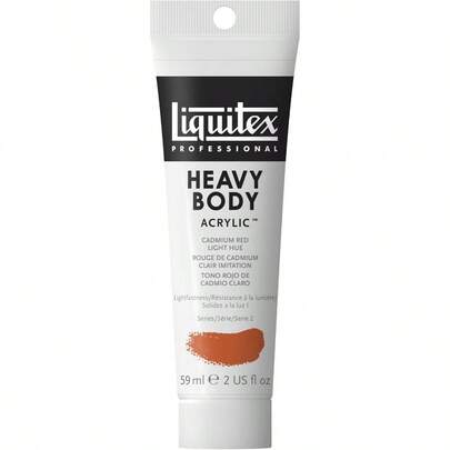 Liquitex Heavy Body Pintura Acrílica Rojo Cadmium Red Light Hue 510 59 ml 2 oz 1 Unidad