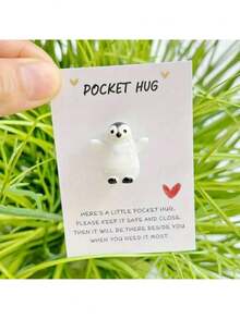 Inspirational Pocket Hug Card - Unique Multi-Purpose Greeting Token With Uplifting Messages Suitable For Any Occasion - Great For Weddings, Friendship Day, Back To School, Missing You, Thank You, And As A Heartfelt Gift For Best Friends, Small Business Owners, And Loved Ones