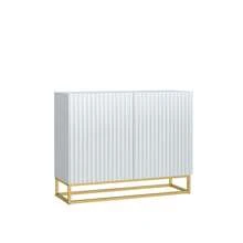 Creative Furniture Ripple Sideboard 100cm - Modern Fluted Design With Push To Open Doors - White - View 9