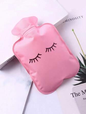 1pc Cute Cartoon Thickened Water Injection Hot Water Bottle Plush Hand Warmer, Warm For Winter
