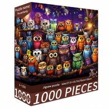 1000 pièces Défi de puzzle | Puzzle en carton DIY, convient pour adultes et jeu interactif familial, cadeau, peinture décorative DIY, paysage mignon et apaisant pour réduire le stress, cadeau d'anniversaire pour amis, couples, Saint-Valentin, taille 70x50cm - Multicolore - Voir 5