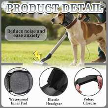 Orejeras para perros, orejeras antiruido para perros, orejeras antiruido para perros, orejeras para el aseo, baño y natación de perros y gatos para tranquilizar - Multicolor - Ver 4