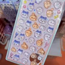 1pc Anime Cartoon Sticker, Cute Animal Kitten Sticker, Reusable Waterproof Sticker, DIY Craft Sticker, Suitable For DIY Phone Cases, DIY Sticker Notebooks, DIY Crafts, Laptops, Gift Packaging, Party Decoration, Perfect Holiday Gift, Gifts For Fans And Friends(Random Style) - Multicolor - View 2