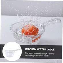 2piezas Handle Water Ladles Transparent Kitchen Water Scoops for Easy Pouring for Cooking and Household Use - Transparente - Ver 4
